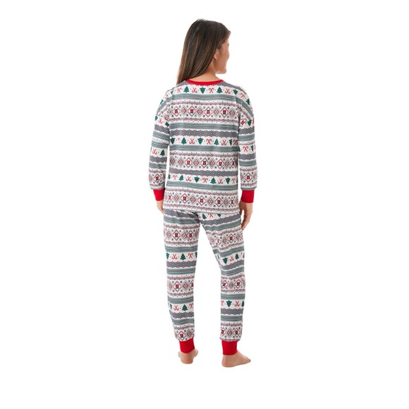 Members Mark Holiday Family sleep Pajamas Fair Isle NEW XXL - Picture 3 of 8
